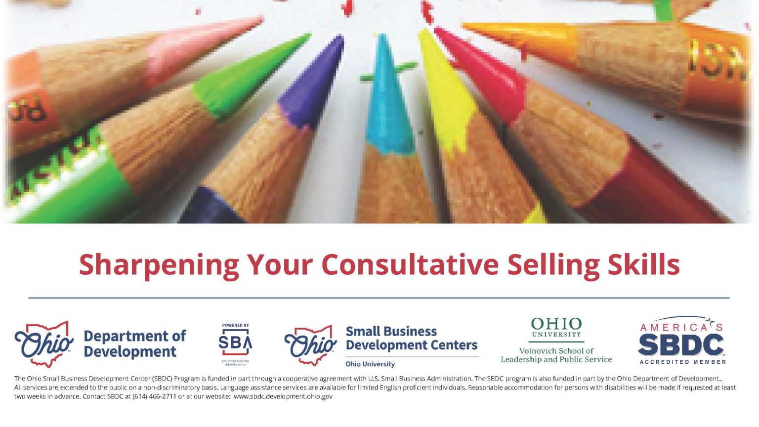 Sharpening Your Consultative Selling Skills — Ohio SBDC at Ohio University