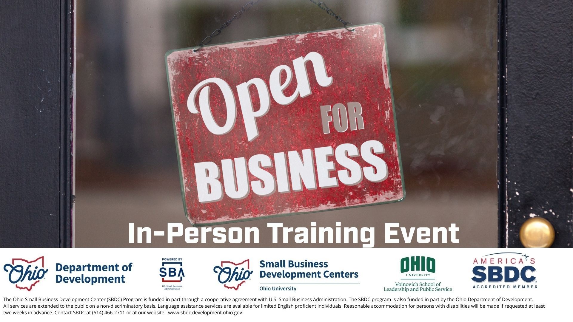 In-Person:  Basis of a Successful Start (BOSS)